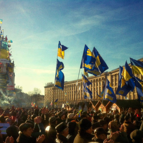 Euromaidan i Kiev, Ukraina.