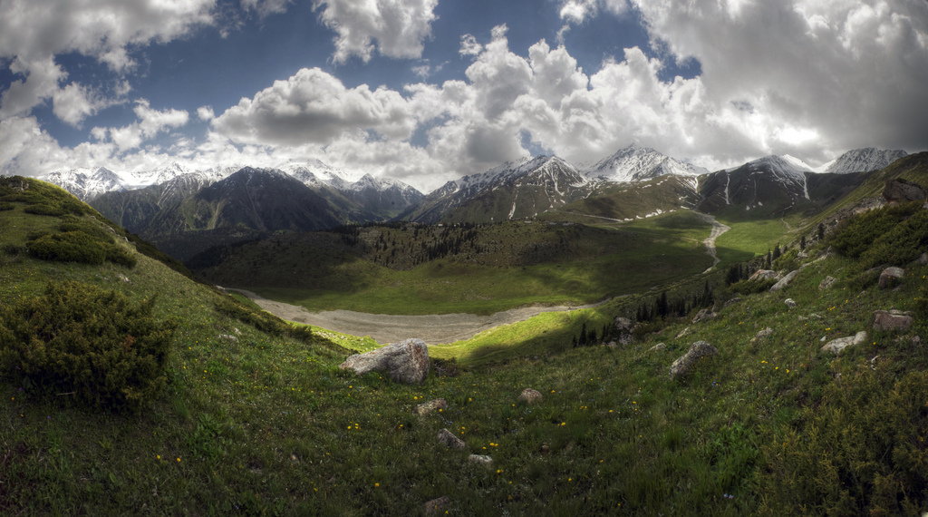 Fjellene i Kasakhstan.