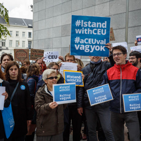 #IstandwithCEU, Hungary.