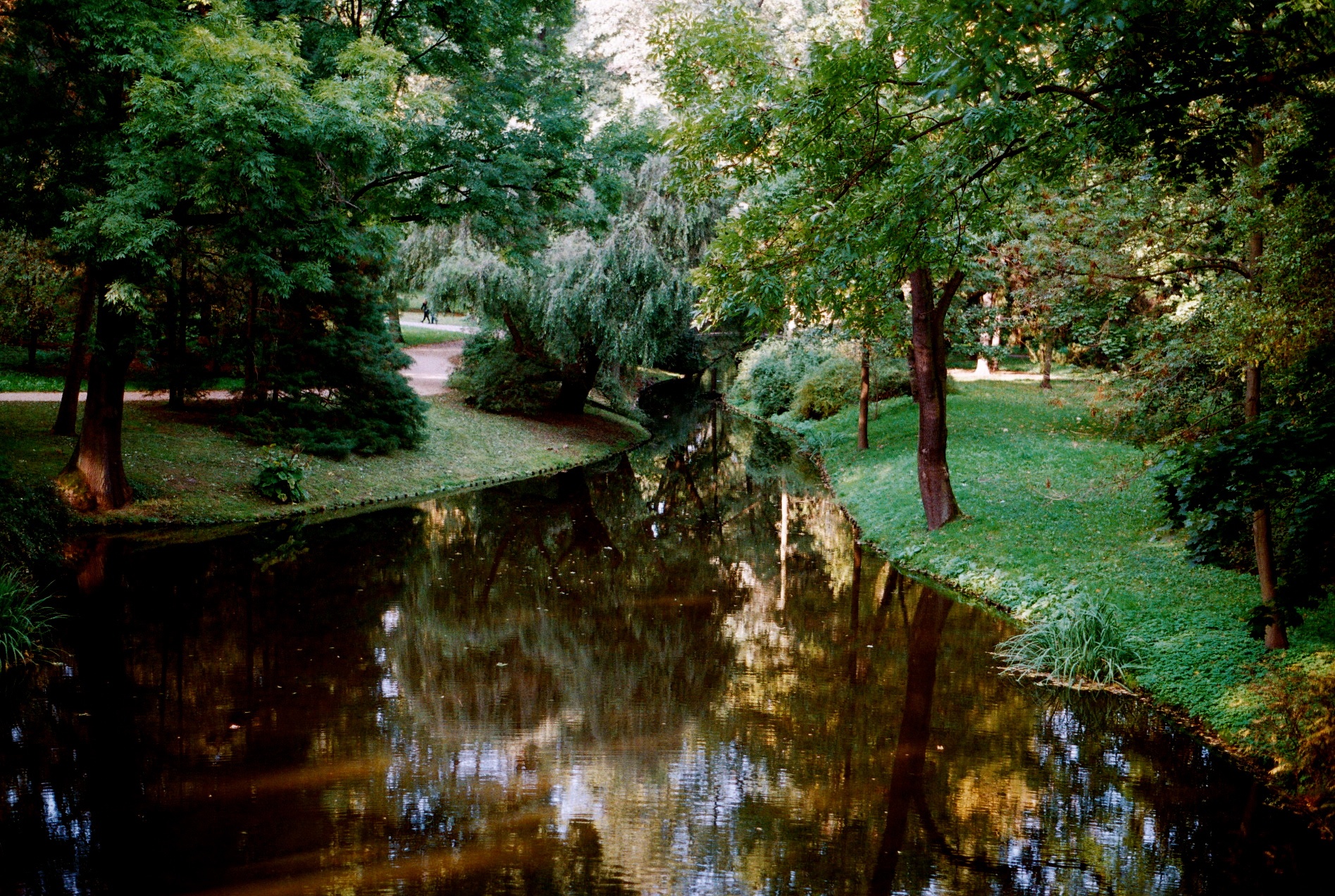 Lazienskiparken i Warszawa, Polen.