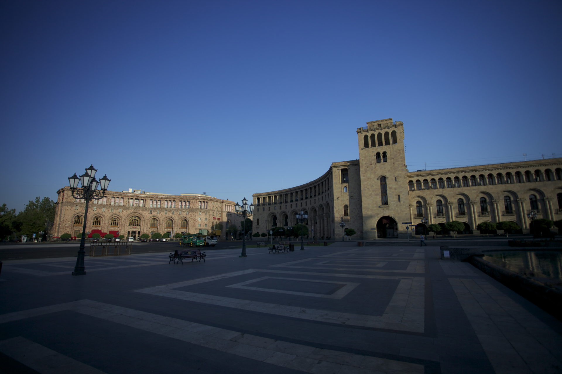 Hovedstaden Jerevan i Armenia.