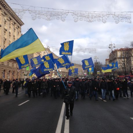 Euromaidan i Kiev, Ukraina.