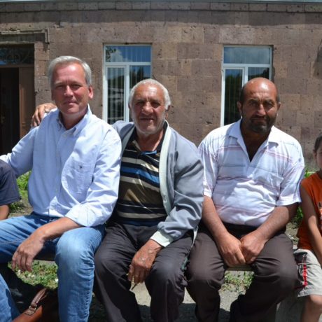 Generalsekretær Bjørn Engesland på reise i Gyumri, Armenia.