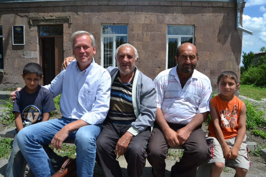 Generalsekretær Bjørn Engesland på reise i Gyumri, Armenia.
